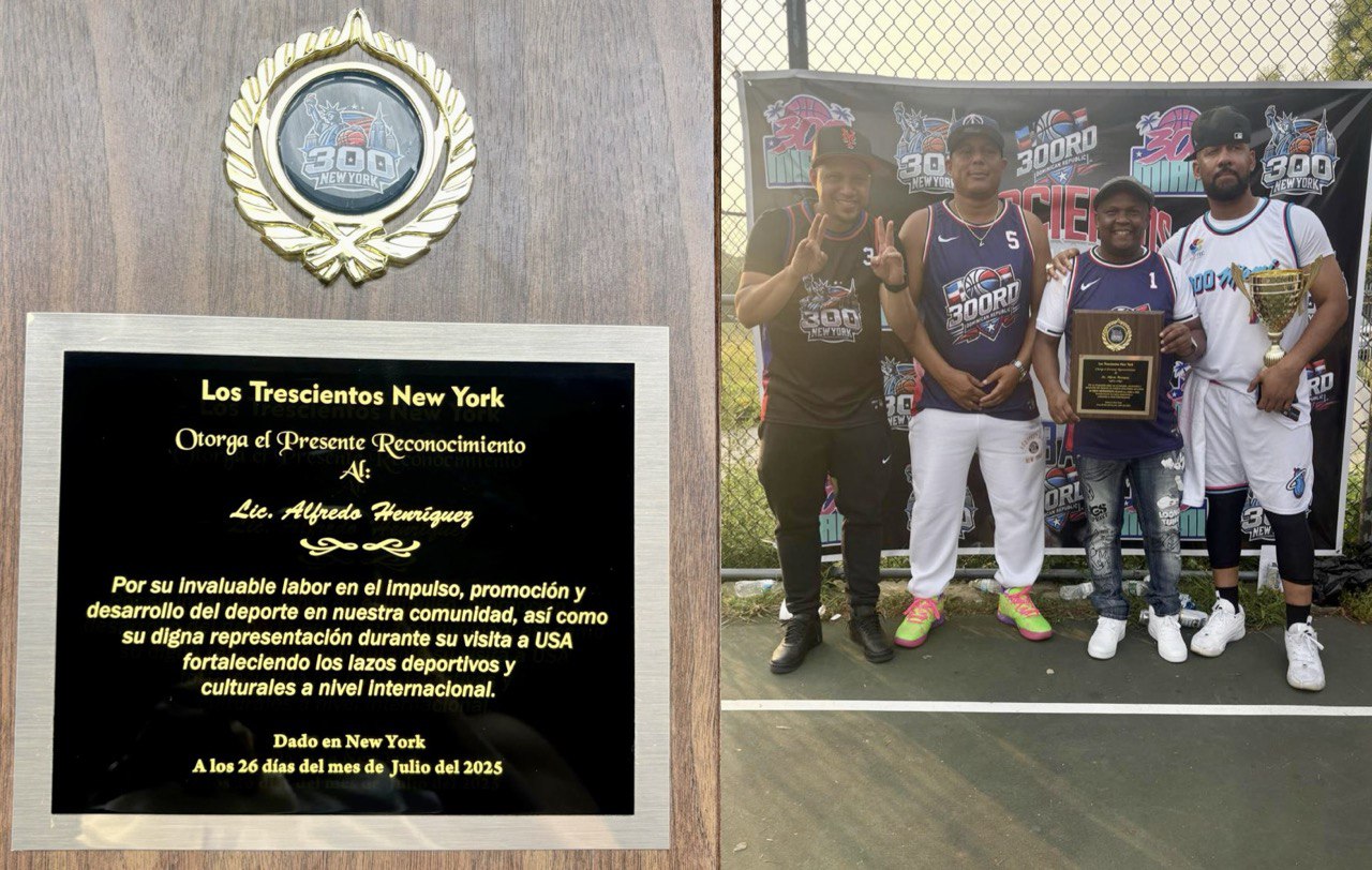 Regidor Alfredo Henríquez (Chein) es reconocido en Nueva York por su apoyo al deporte y la juventud