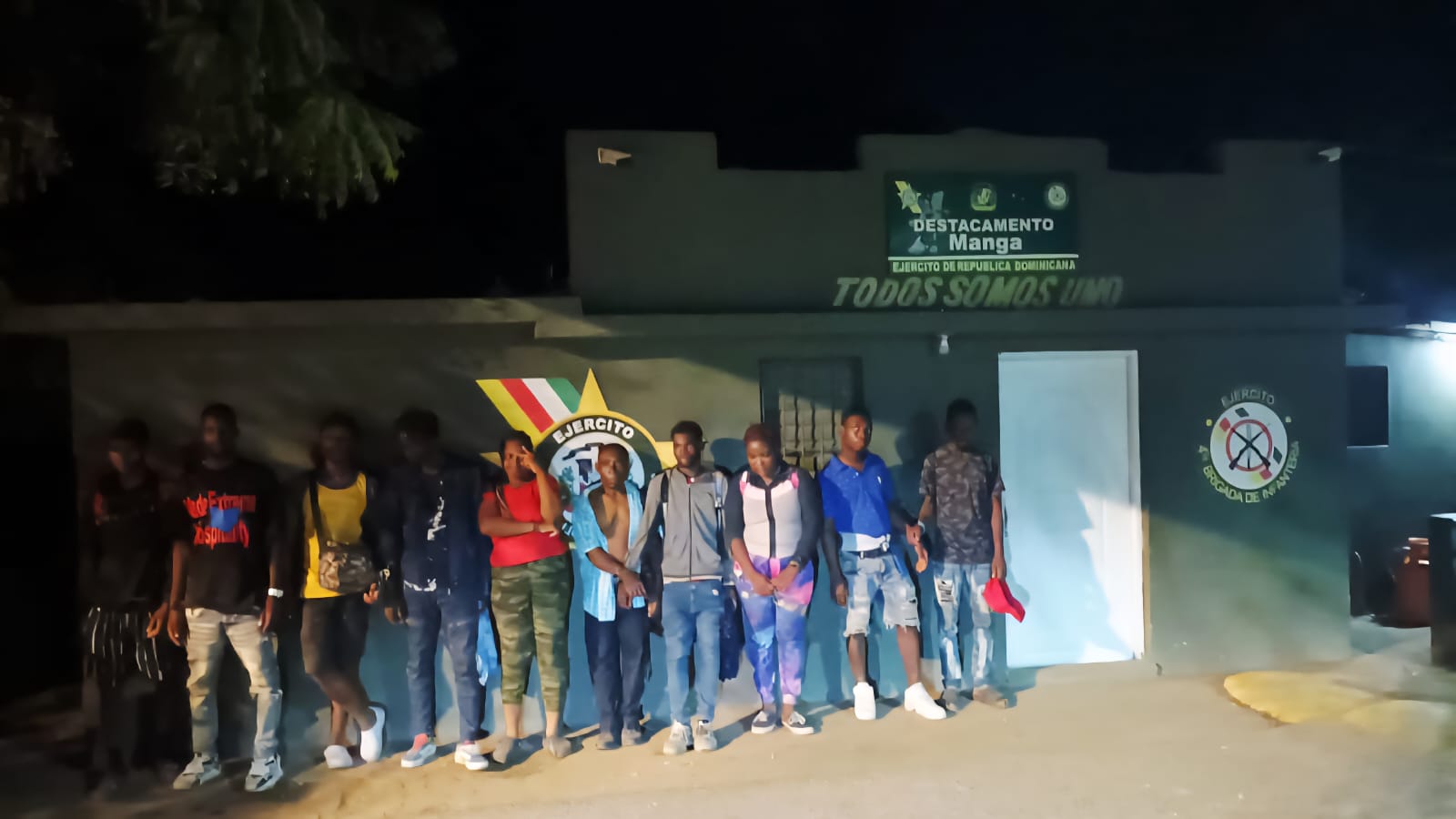 Diez nacionales haitianos indocumentados fueron detenidos cuando intentaban evadir puesto de control en Guayubín