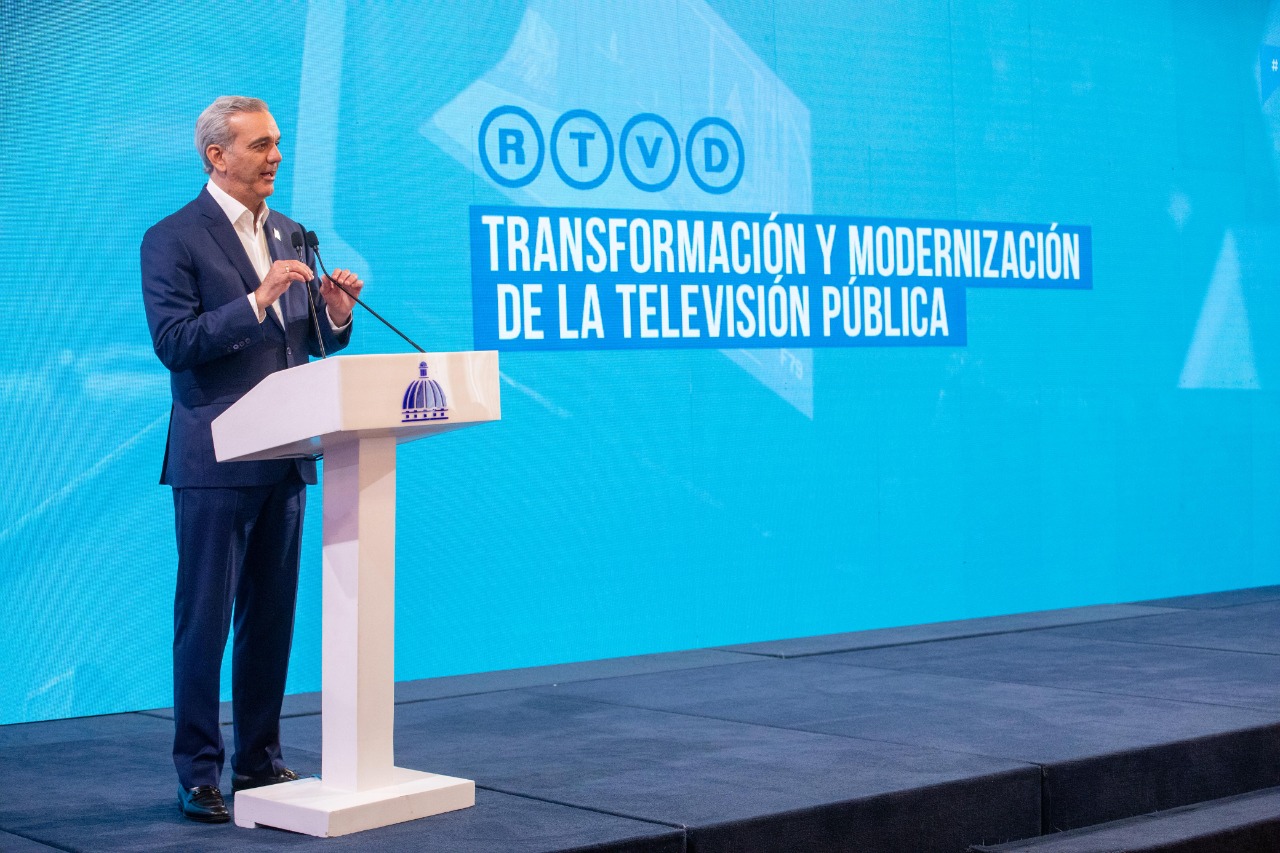Presidente Abinader presenta la transformación y modernización de la televisión pública, RTVD Canal 4