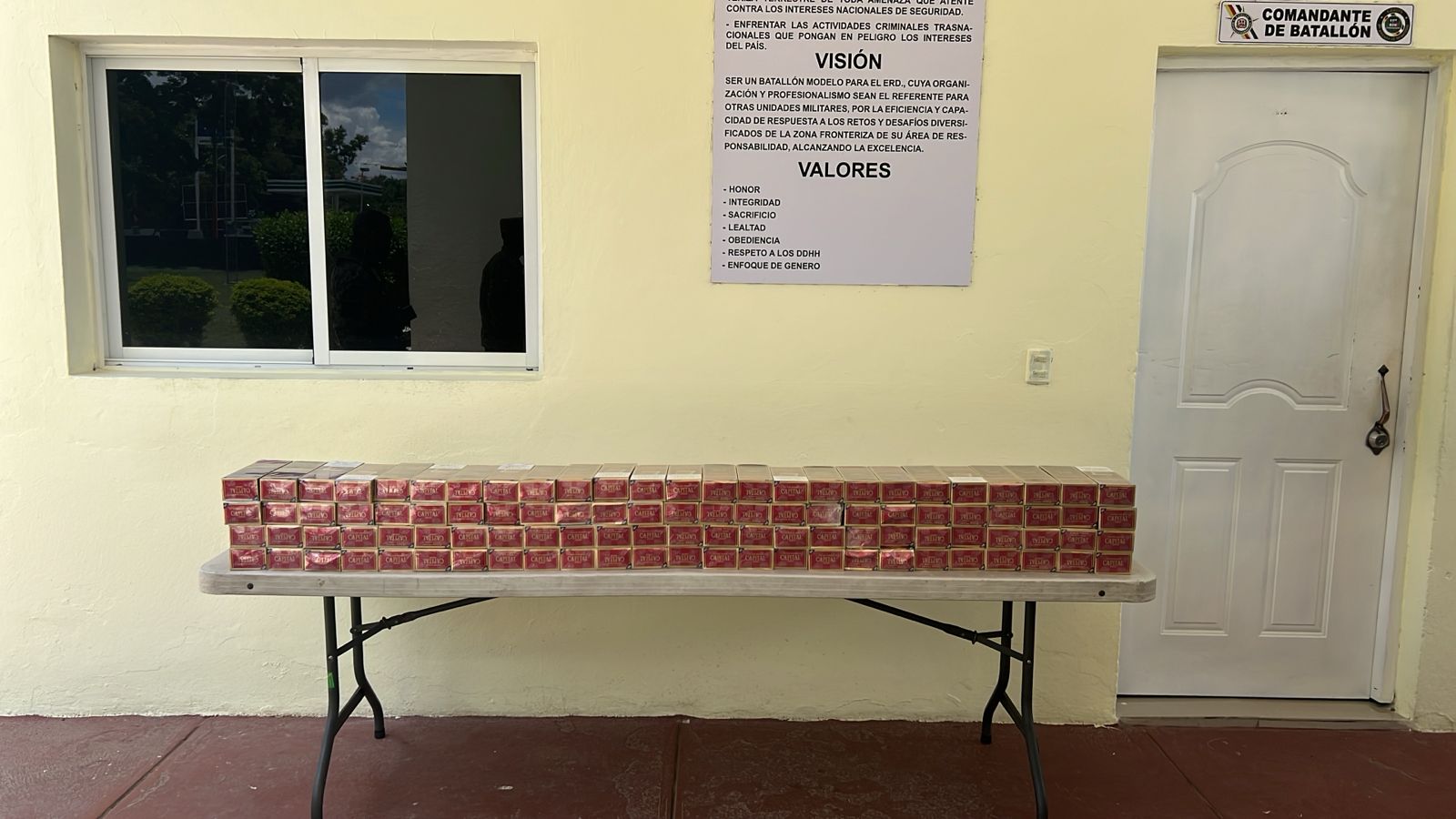 Ejército ocupa contrabando de cigarrillos en Elías Piña