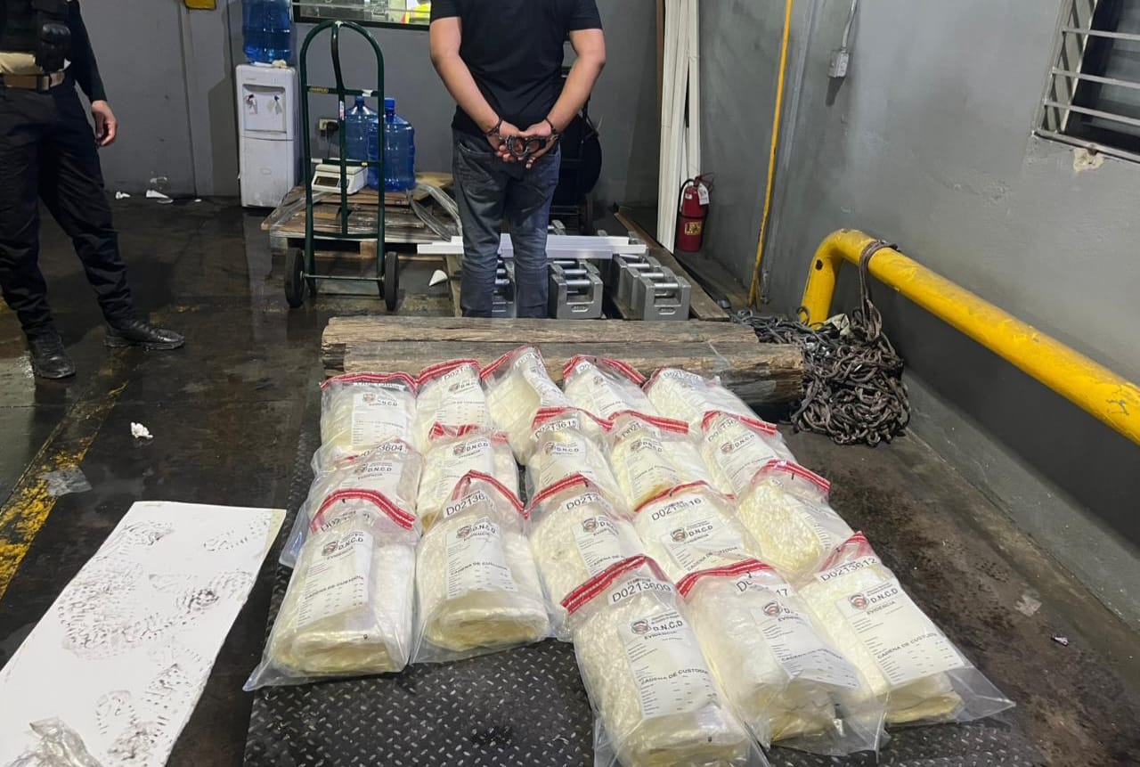 DNCD Confisca 58 Kilos de Cocaína Camuflados en Cajas de Pescado en Aeropuerto Cibao