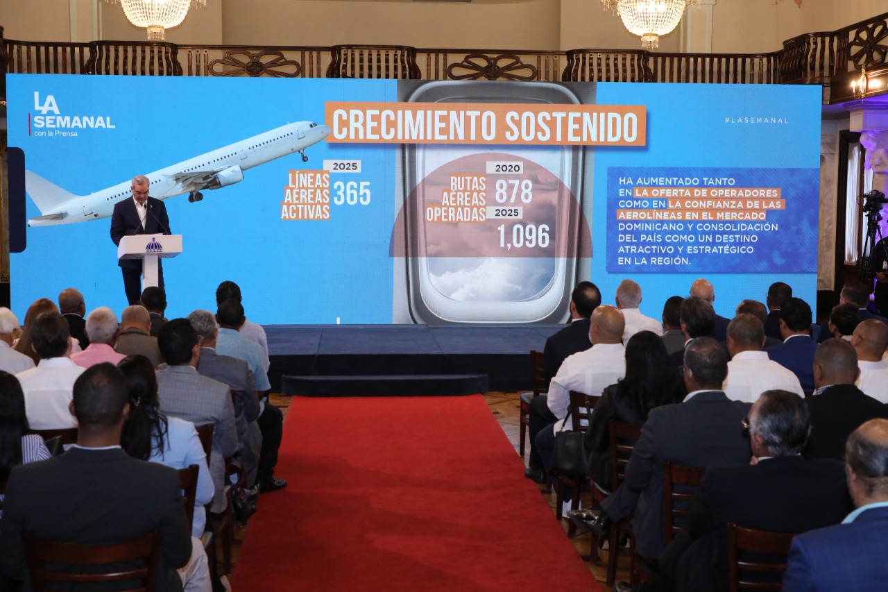 Presidente Abinader presenta logros que consolidan RD como hub aéreo y logístico a nivel regional