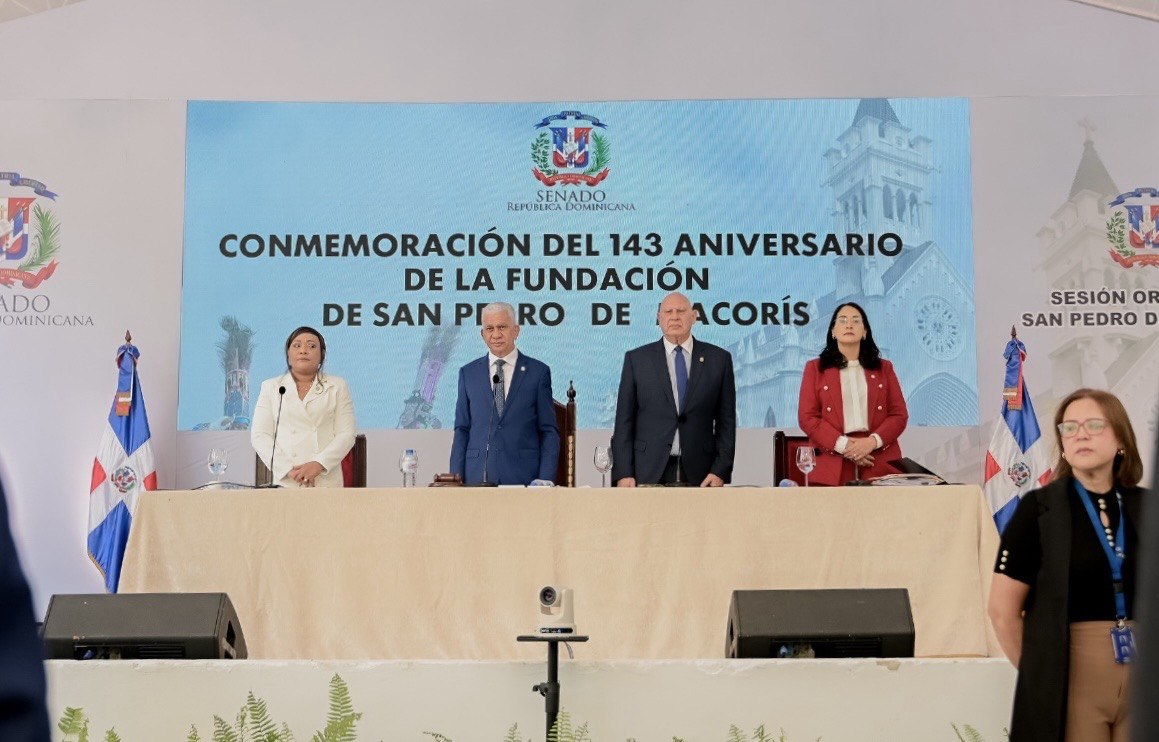 Senado sesiona en San Pedro de Macorís al conmemorarse el 143 aniversario de la ciudad