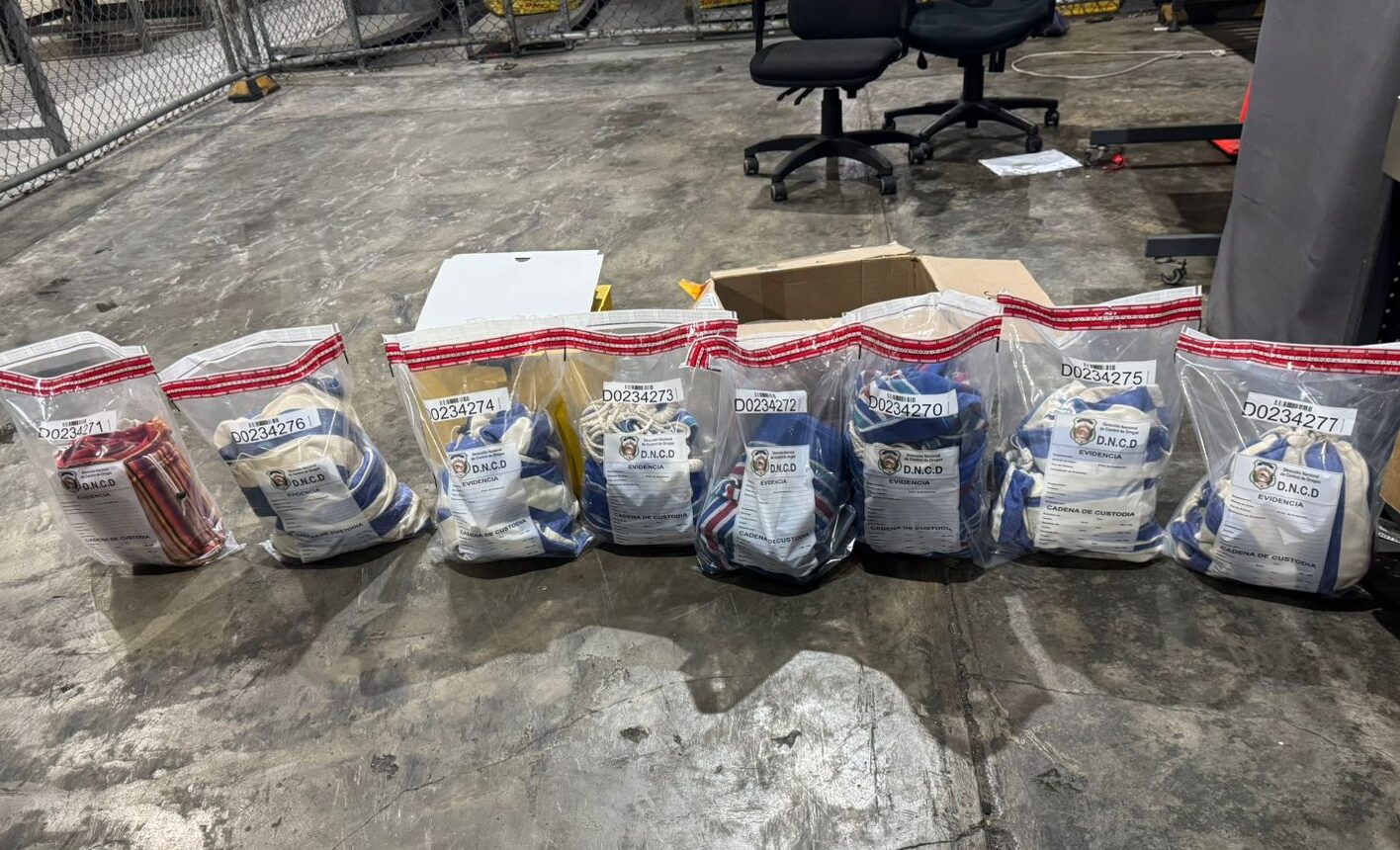 DNCD evita salida de nueve hamacas impregnadas con presunta cocaína