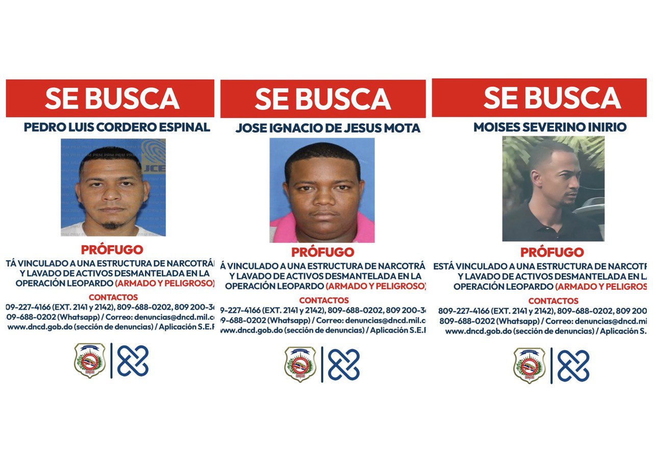 Autoridades emiten alerta de búsqueda y captura contra hombres vinculados a la Operación Leopardo