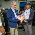 Presidente Abinader supervisa asistencia alimentaria por tormenta Melissa