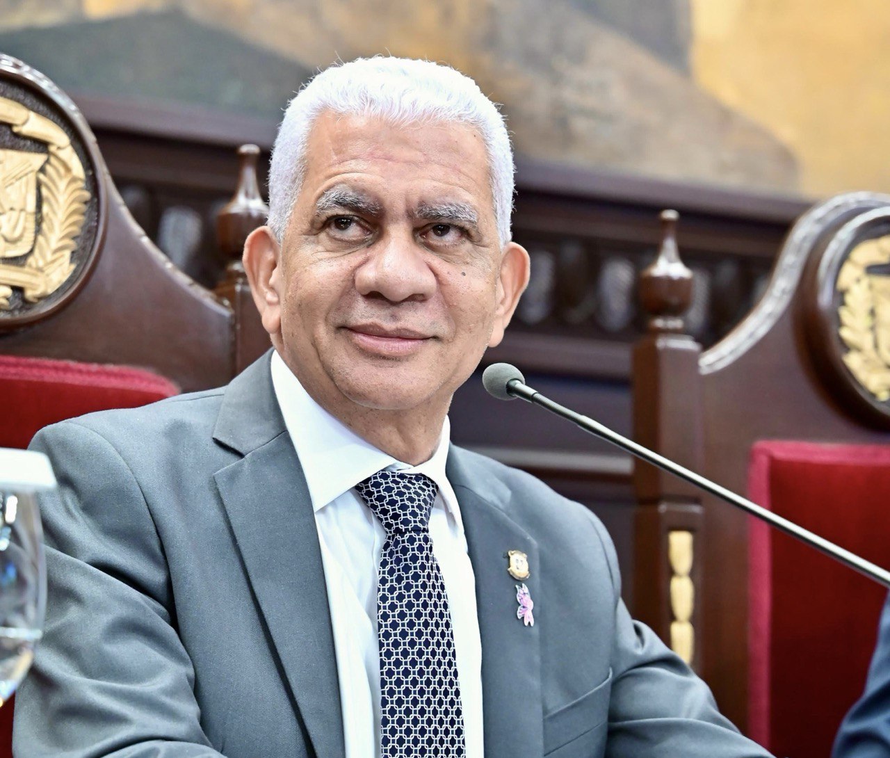 El presidente del Senado da la bienvenida a la nueva embajadora de los Estados Unidos en la República Dominicana