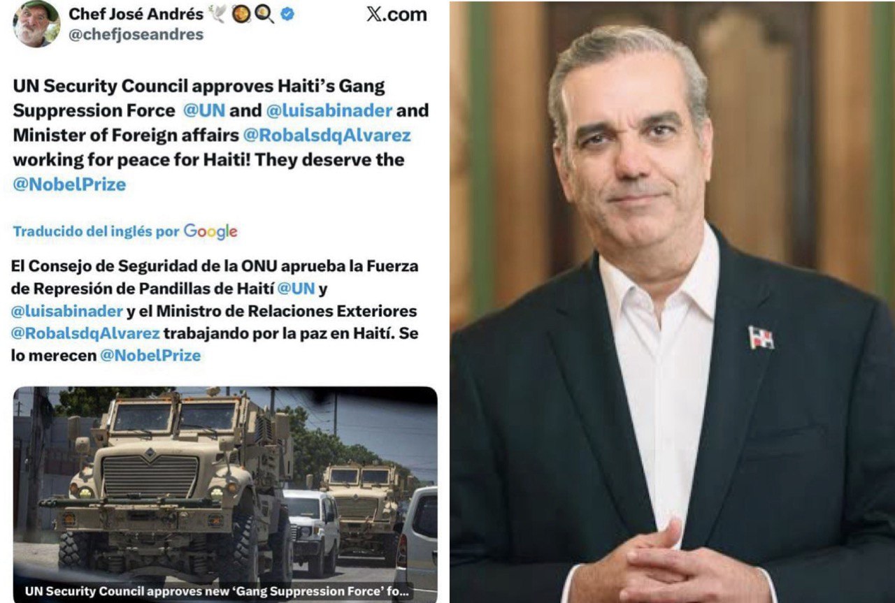 Consideran presidente Abinader merece Premio Nobel de la Paz por procurar estabilidad de Haití