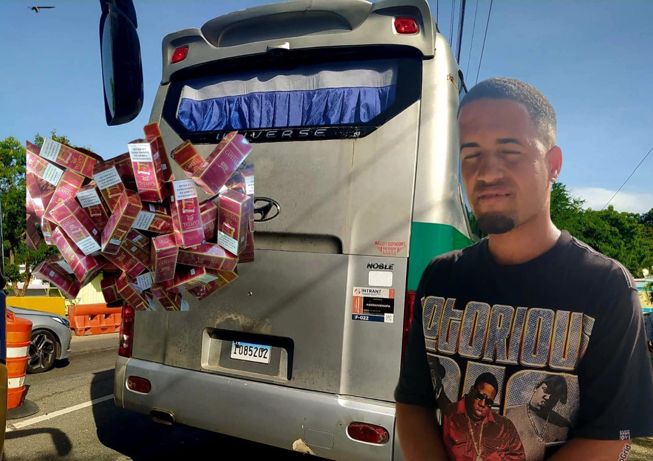 Ejército confisca 10 mil cigarrillos de contrabando a un pasajero de autobús en Azua