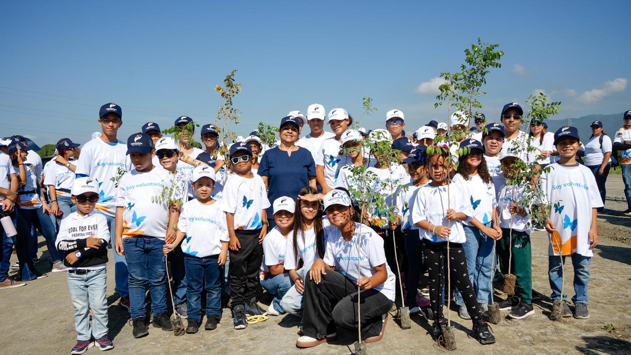 Voluntariado Banreservas siembra 1,500 caobas criollas en Navarrete durante el Mes de la Reforestación