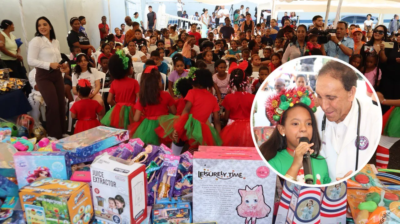Cientos de niños reciben juguetes de Fundaciones Cruz Jiminián y Lama