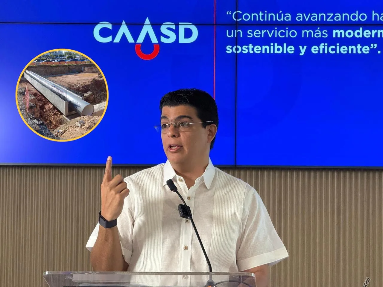 CAASD anuncia trabajos de empalme de tuberías y drenado de línea en la avenida Gregorio Luperón