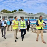 Ministros Kelvin Cruz e Ito Bisonó inspeccionan avances de obras para Juegos Centroamericanos