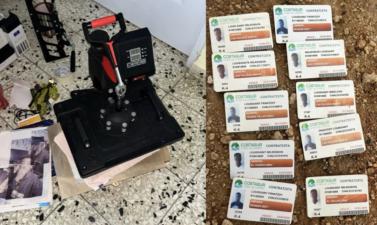 Inspectores de DGM ocupan equipos eran utilizados para la falsificación de documentos en La Romana