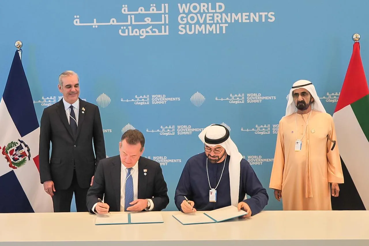 Presidente Abinader y su Alteza Sheikh Mohammed acuerdan realizar cada año el Diálogo Regional del WGS en RD