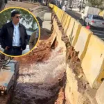 CAASD trabaja en corrección averías provocadas por empresa construye paso a desnivel en la 27 de Febrero