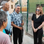 Carolina Mejía supervisa trabajos realizados en el parque V Centenario y su entorno en Villa Juana