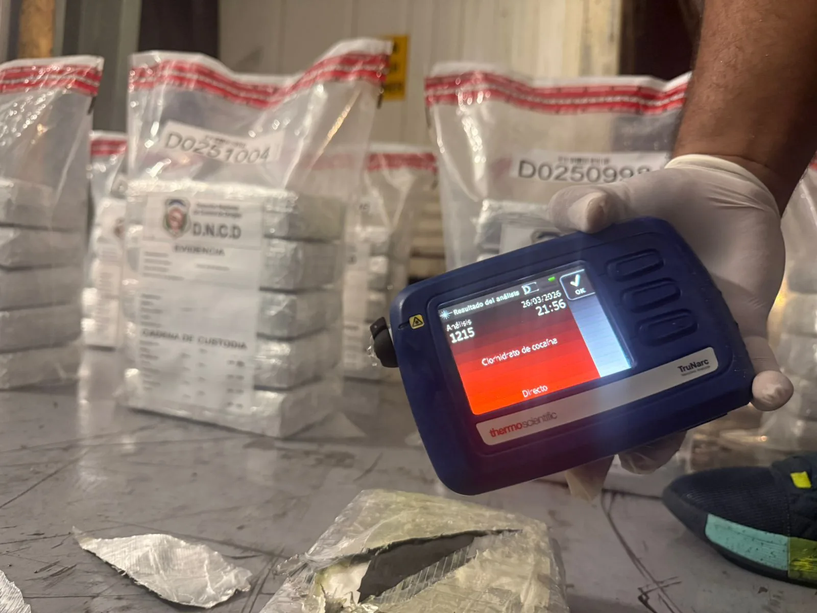 DNCD frustra en Puerto Caucedo envío de 41 paquetes de cocaína a Bélgica