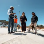Carolina supervisa avances en cancha de fútbol y skate park del Malecón Deportivo
