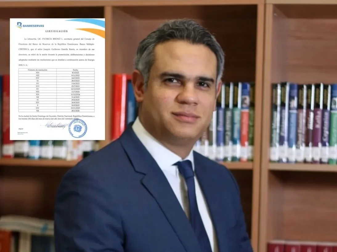 Guillermo Estrella Ramia no participó en decisiones sobre financiamiento de Manzanillo Power Land, Certificación de Banreservas lo confirma