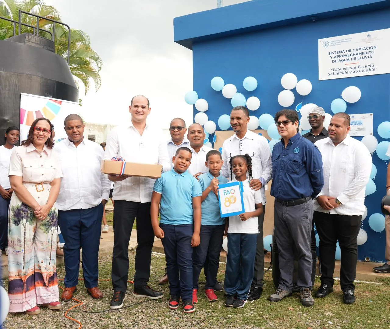 INABIE y la FAO inauguran cocinas, huertos escolares y sistemas de agua en Monte Plata para fortalecer el Programa de Alimentación Escolar