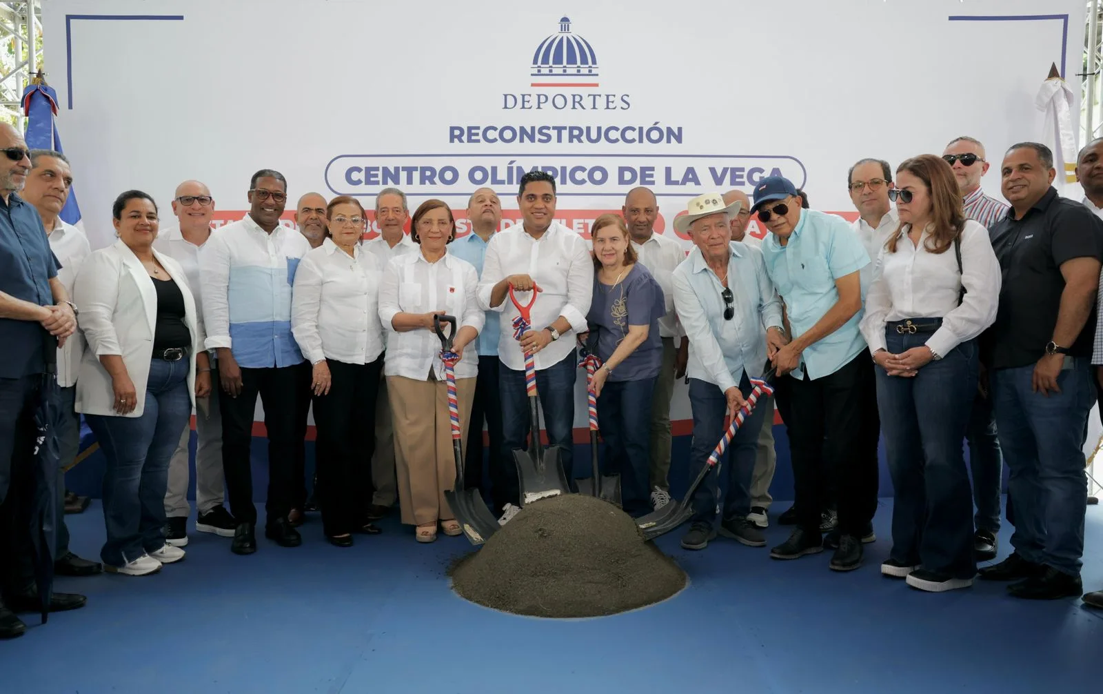 Ministro Kelvin Cruz inicia reconstrucción del Centro Olímpico de La Vega con fondos recuperados de la corrupción