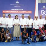 Vicepresidenta Raquel Peña y ministro Kelvin Cruz entregan nuevo multiuso del Club Manganagua