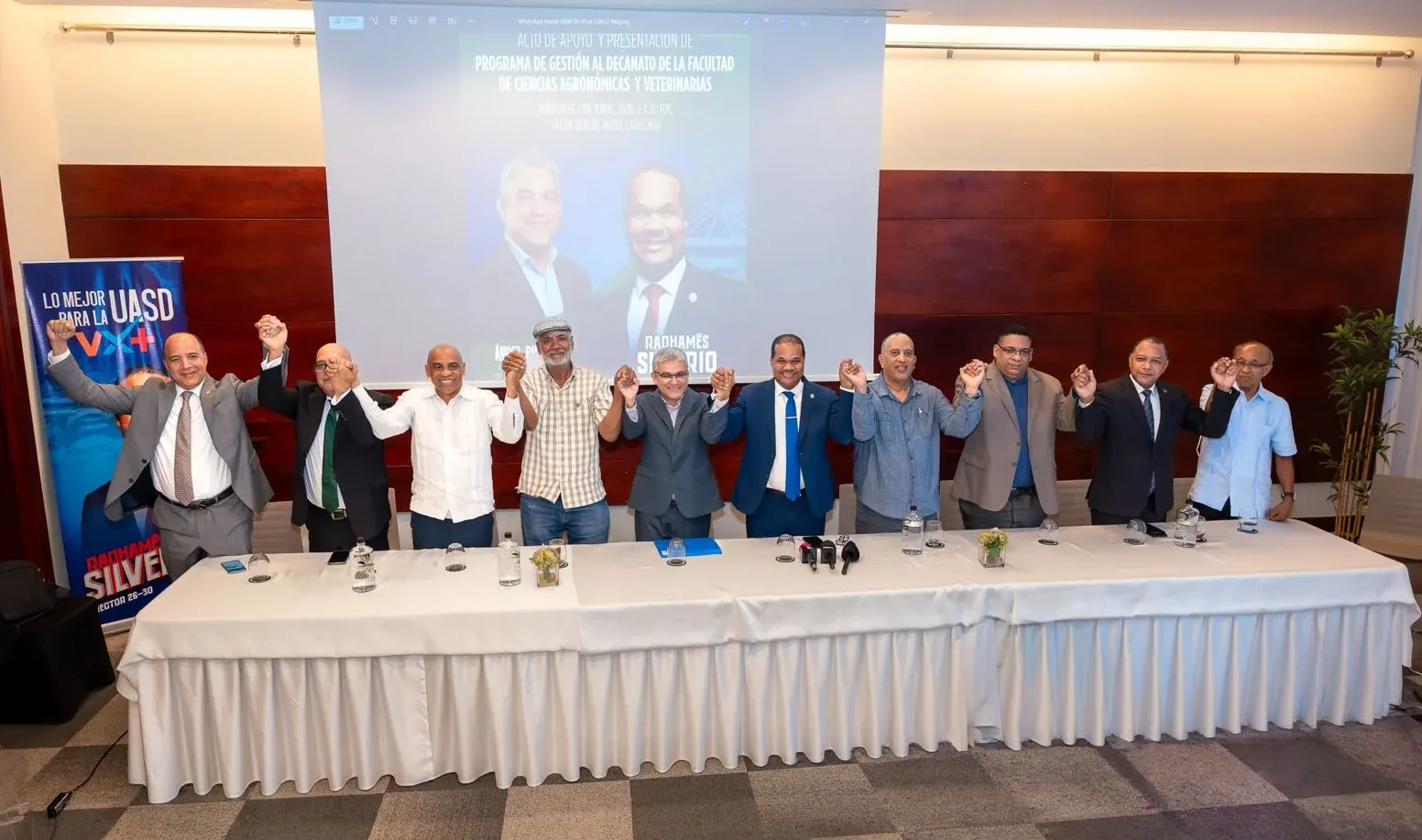 Radhamés Silverio suma el respaldo de Ángel Pimentel y consolida su liderazgo en la Facultad de Ciencias Agronómicas y Veterinarias