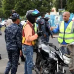 INTRANT y organismos de seguridad despliegan histórico operativo de fiscalización en paradas de motocicletas