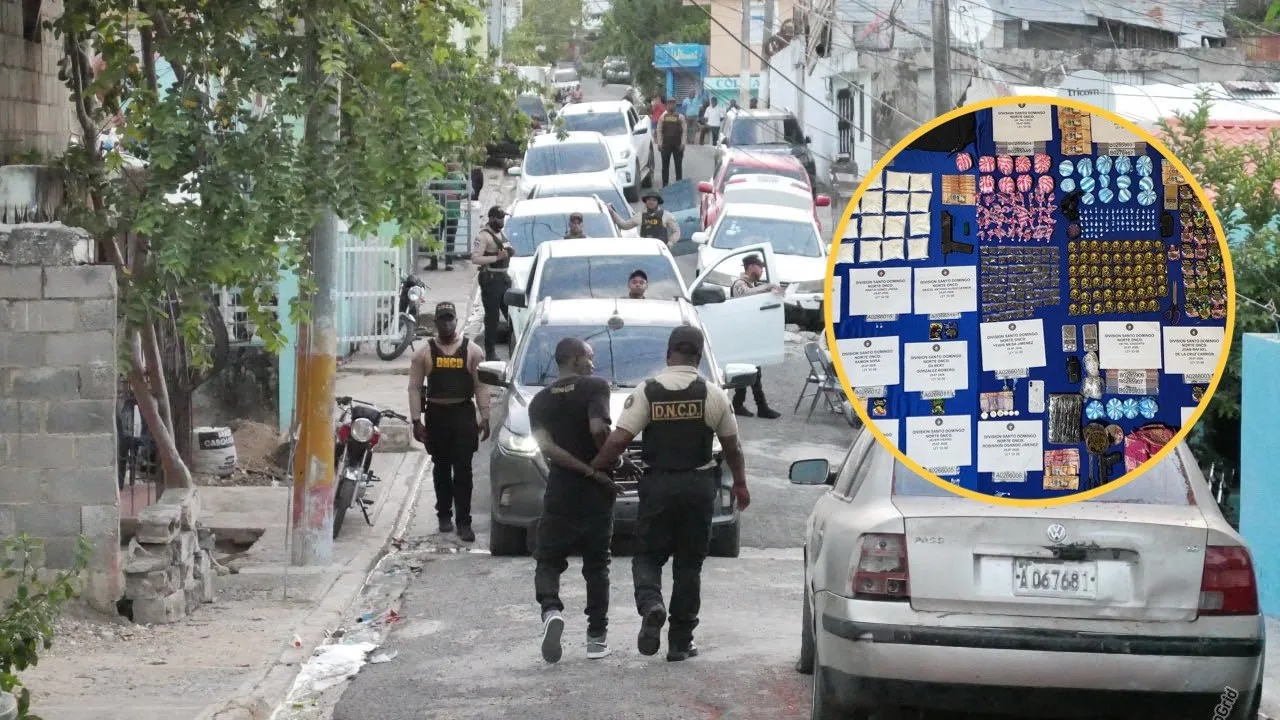 DNCD y Ministerio Público ejecutan nuevo despliegue operativo contra el tráfico de drogas en Santo Domingo Norte