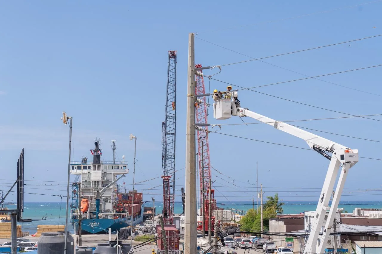 ETED continuará este sábado con la segunda etapa de los trabajos de reconducción de la línea de 69 kV en Puerto Plata