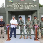 Comandante del Ejército entrega renovado destacamento en el distrito municipal El Rubio, provincia Santiago