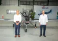 Abinader y Asfura visitan Base Aérea de San Isidro y observan ensamblaje del TS-7 Dulus