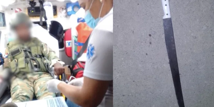 Haitiano indocumentado hirió a machetazos a militar durante operativo de la DGM en Valverde