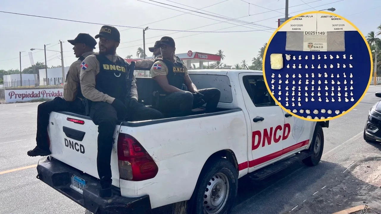 DNCD intensifica ofensiva contra el microtráfico en María Trinidad Sánchez: nueve detenidos y más de 3,000 gramos de drogas incautados