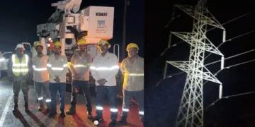 ETED refuerza con brigadas especializadas y drones las labores de localización de avería en línea Navarrete–Imbert II