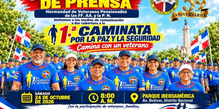 Atletas de alto rendimiento y clubes de corredores acompañarán a los veteranos en caminata por la salud, la paz y la seguridad