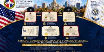 Autoridades de Rhode Island reconocen el liderazgo del presidente de la Hermandad de Veteranos