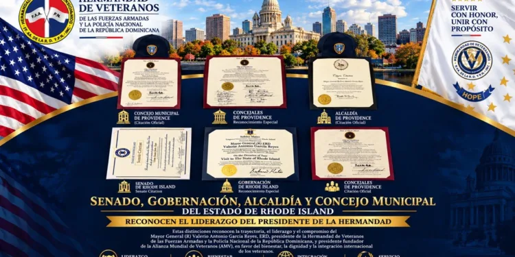 Autoridades de Rhode Island reconocen el liderazgo del presidente de la Hermandad de Veteranos