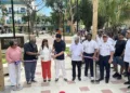 David Collado entrega 3 parques y una iglesia remozada en Boca Chica