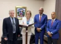 Jorge Racca presenta libro sobre las Malvinas en la Hermandad de Veteranos con la presencia de la embajadora de Argentina