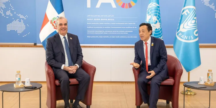 Qu Dongyu, director general de la FAO, califica al presidente Abinader como un gran líder y afirma que pasará a la historia por sus logros en materia de seguridad alimentaria y lucha contra el hambre